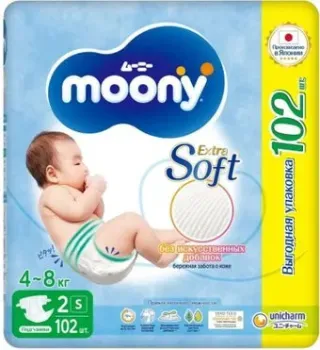Moony Giga S 4-8 кг (102 шт)