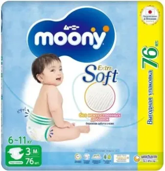 Moony Giga M 6-11 кг (76 шт)