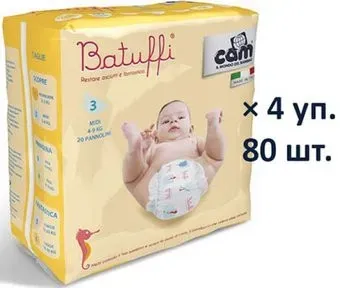 CAM Pannolino Batuffi Midi 3 4-9 кг (80 шт)