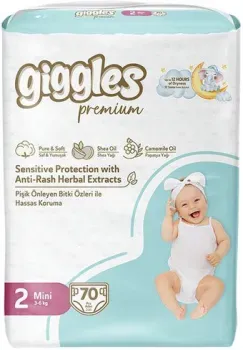Giggles Premium Mini 2 Jumbo Pack (70 шт)