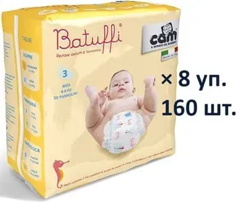 CAM Pannolino Batuffi Midi 3 4-9 кг (160 шт)