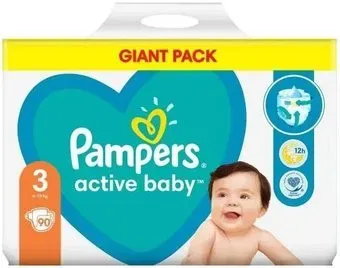 Pampers Active Baby 3 Midi (90 шт)