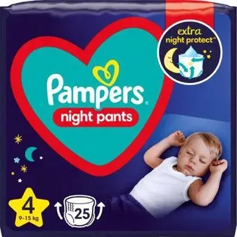 Pampers Pants Maxi 4 ночные (25 шт)