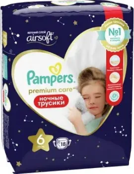 Pampers Pants Extra Large 6 ночные (18 шт)