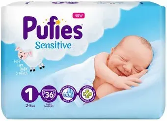 Pufies Sensitive Newborn 1 (36 шт)
