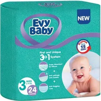 Evy Baby Midi 3 (24 шт)