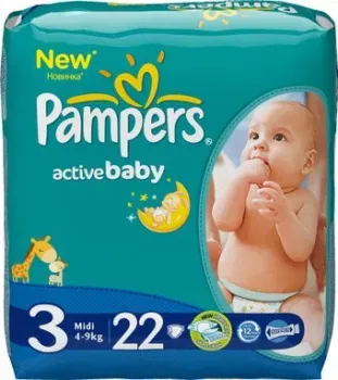 Pampers Active Baby 3 Midi (22 шт)