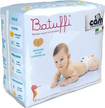 CAM Pannolino Batuffi N.Born 1 2-5 кг (22 шт)