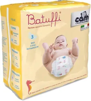 CAM Pannolino Batuffi Midi 3 4-9 кг (20 шт)