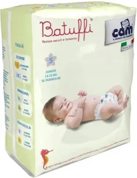 CAM Pannolino Batuffi Junior 5 12-25 кг (16 шт)
