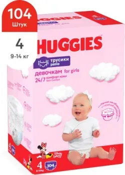 Huggies Ultra Comfort Box Girl 4 (104 шт)
