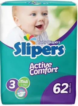 Slipers Active Comfort 3 Midi (5-9 кг) 62 шт