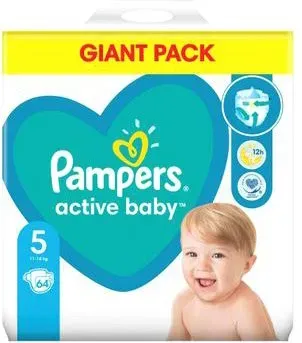 Pampers Active Baby Giant Pack S5 11-16 кг (64 шт)