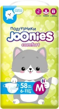 Joonies Comfort 6-11 кг (58 шт)