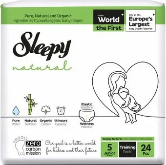 Sleepy Natural Pants 5 Junior 11- 18 кг Jumbo Pack (24 шт)