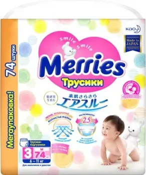 Merries M Megapack (74 шт)