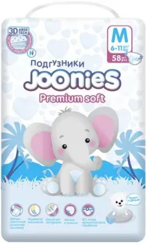 Joonies Premium Soft M 6-11 кг (58 шт)
