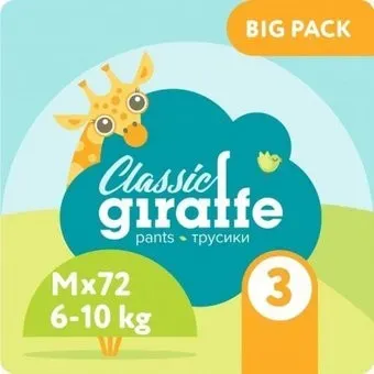 Lovular Giraffe Classic M 6-10 кг (72 шт)