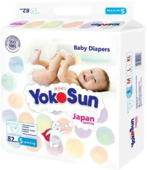 YokoSun На липучках S до 6 кг (82 шт)