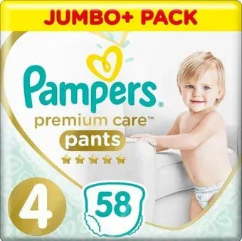Pampers Premium Care Pants 4 (58 шт)