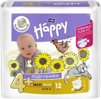Bella Baby Happy Maxi Plus 9-20 кг (12 шт)