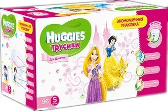 Huggies Трусики-подгузники 5 для девочки (96 шт)