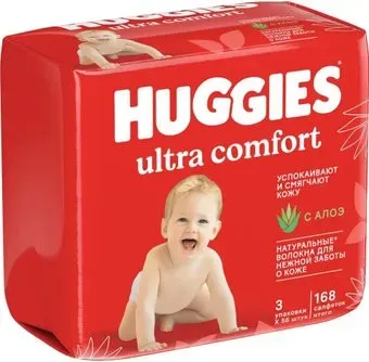 Huggies Ultra Comfort (168 шт)