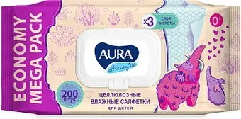 Aura Ultra Comfort для детей big-pack с крышкой (200 шт)