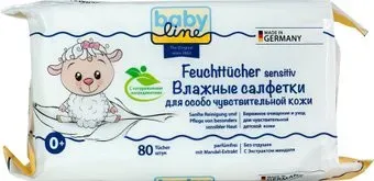 Babyline Для особо чувствительной кожи С экстрактом миндаля (80 шт)