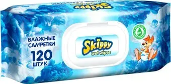 Skippy Wet Wipes с клапаном (120 шт)