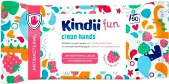 Kindii Fun антибактериальные (60 шт)