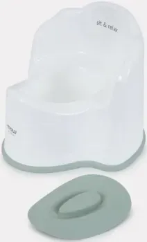 MOWbaby Potty MB083902 (белый/оливковый)