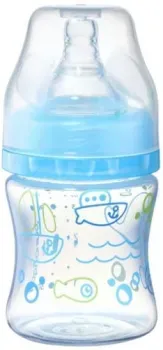 BabyOno Антиколиковая с широким горлышком 402/03 (120 мл, голубой)