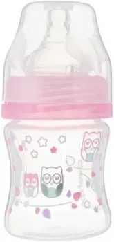 BabyOno Антиколиковая с широким горлышком 402/02 (120 мл, розовый)