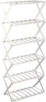 GreenGo 6 полок 50x25x110см напольный открытый (белый)