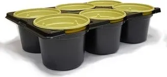ГазонCity Пластиковые с подставкой 9x6.8 см (черный, 6 шт)