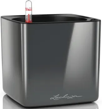 Lechuza Cube Glossy 16 13521 (антрацитовый металлик)