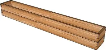 Terra Кашпо из лиственницы 200x30x28