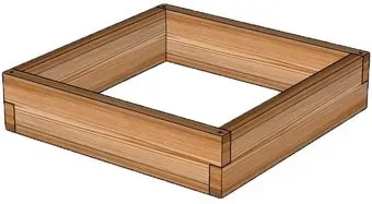 Terra Высокая грядка из лиственницы 75x75x14