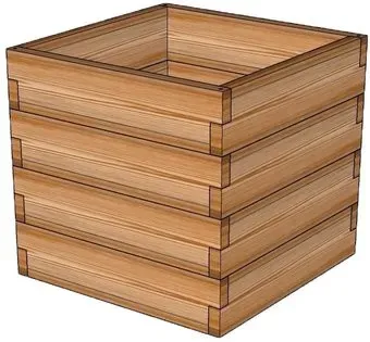 Terra Высокая грядка из лиственницы 75x75x56
