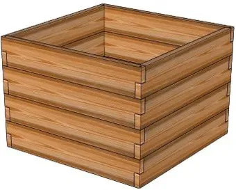 Terra Высокая грядка из лиственницы 100x100x56