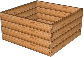 Terra Высокая грядка из лиственницы 150x150x56