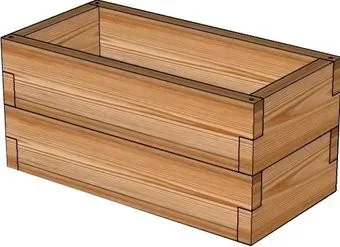 Terra Кашпо из лиственницы 30x75x28