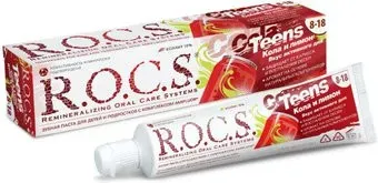 R.O.C.S Teens Вкус активного дня. Кола и Лимон 74 г