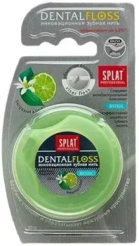 SPLAT Dental Floss c ароматом бергамота и лайма 30 м