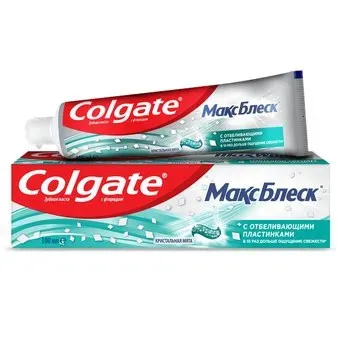 Colgate Max White С отбеливающими пластинками 100 мл
