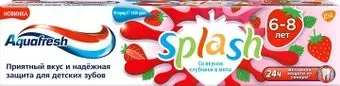 Aquafresh Splash со вкусом клубники и мяты 50 мл