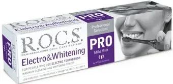R.O.C.S Pro Electro & Whitening Mild Mint 135 г