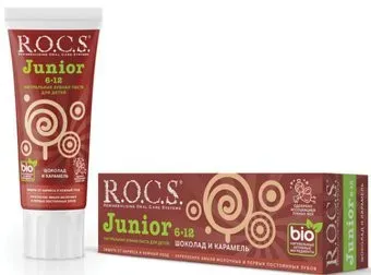 R.O.C.S Junior Шоколад и карамель 74 г