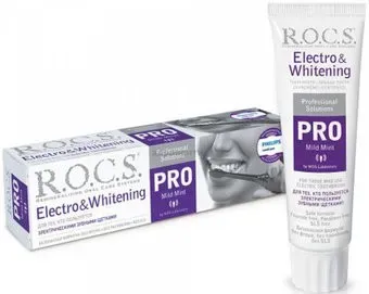 R.O.C.S PRO Electro & Whitening Mild Mint 45 г